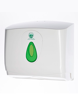 Modular Hand Towel Dispenser Small White/Green